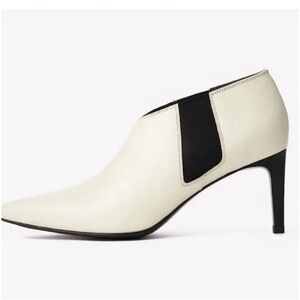 Sale🔥rag & bone New in Box Sz 5 Antique White Stiletto Heel Pull On Ankle Boots